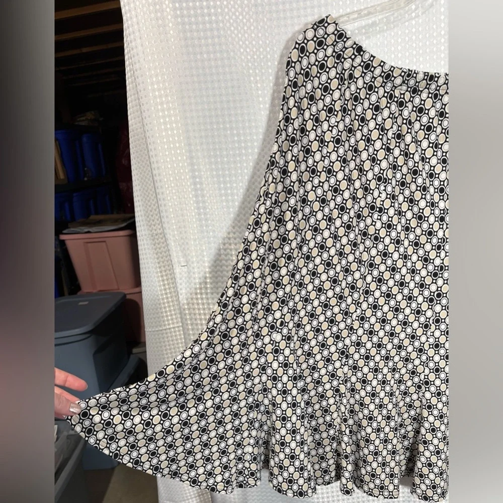 Studio 1940 18/20W Circle Print Midi Skirt - Picture 2 of 6